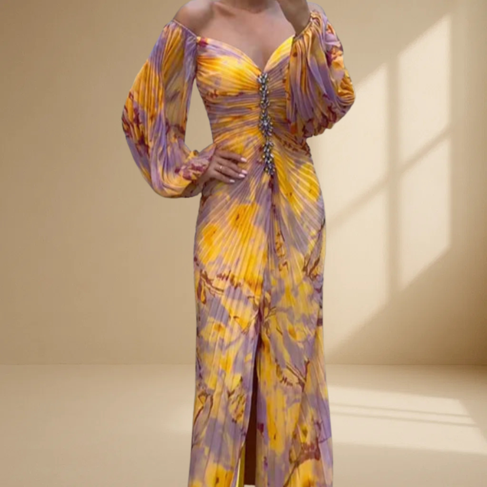 KRISTINE™ | ELEGANT KJOLE MED V-HALS