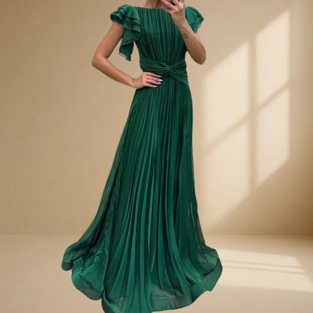 RORY™ | PLISSERT KVELDSKJOLE