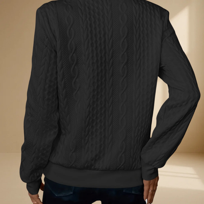 KARIN™ | TIDLØS STRIKKET GENSER MED GLIDELÅSDETALJ